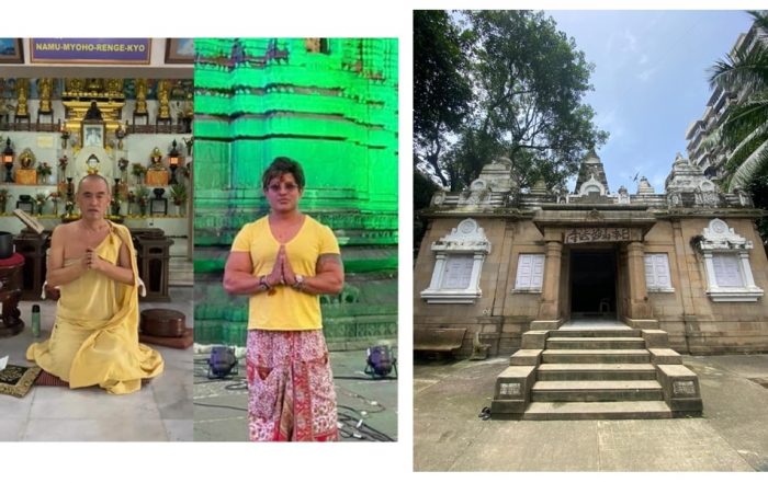 Yash Birla and Buddhist Monk