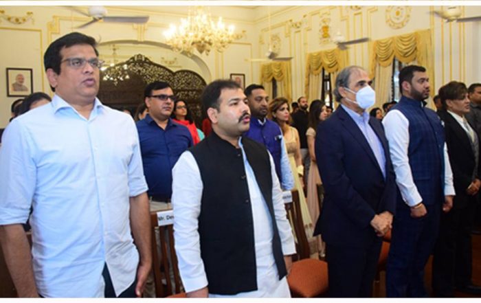Mr. Yash Birla at Delphic Council Official logo launch at Raj Bhawan
