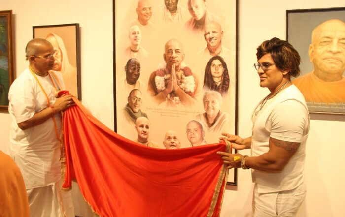 Yash Birla was invited to the Art Exhibition honouring the 125th Holy Appearance