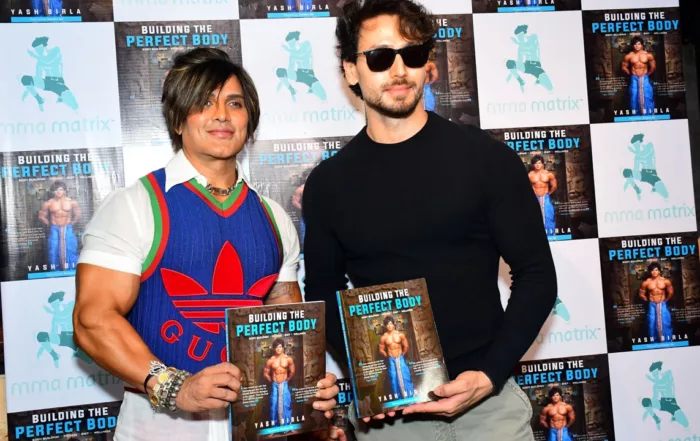 Tiger Shroff with Yash Birla at Book Launch Event