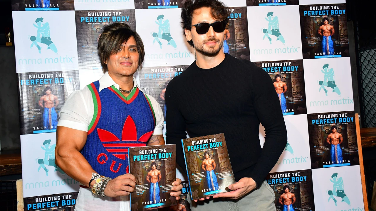 Tiger Shroff with Yash Birla at Book Launch Event