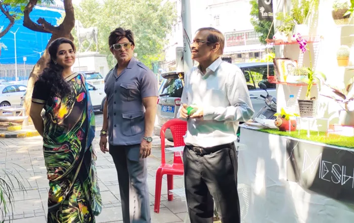 Yash Birla with BJP Spokesperson Shaina NC at The Plant Festival