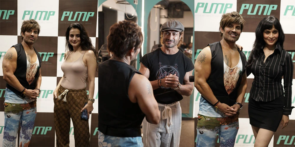 Yash Birla With Vidyut Jamwal For Pump Gym Opening 1