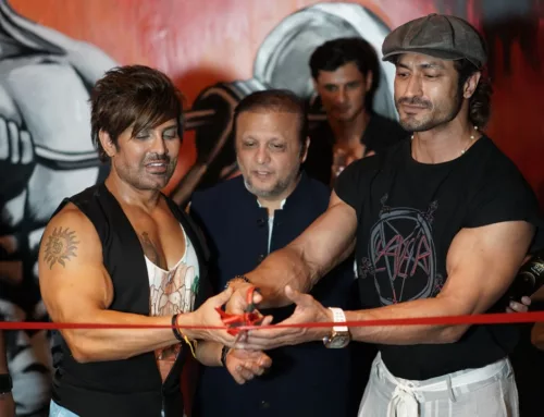 Yash Birla With Vidyut Jamwal For Pump Gym Opening